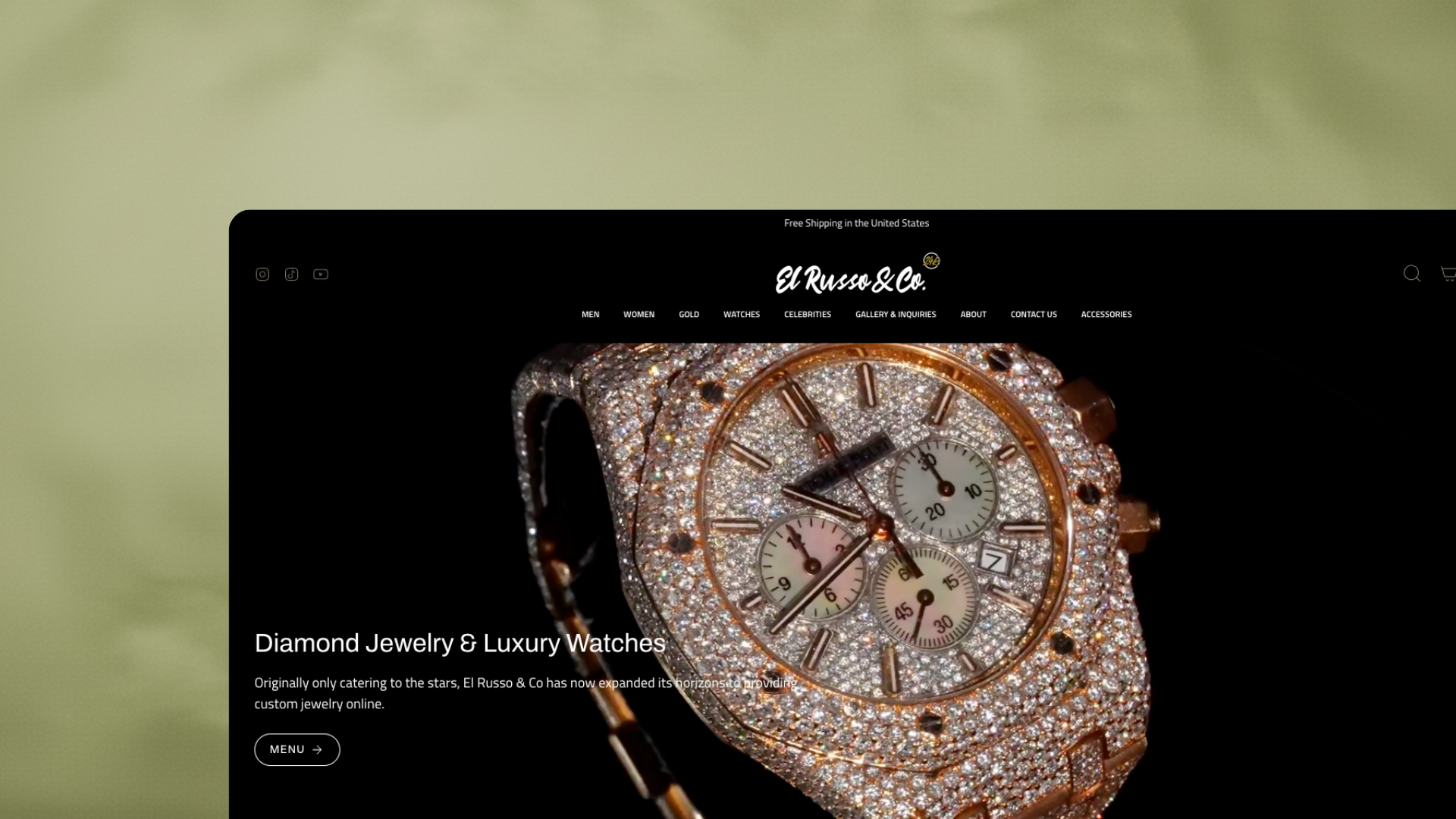 Luxury Ecommerce Website for a jewelry store